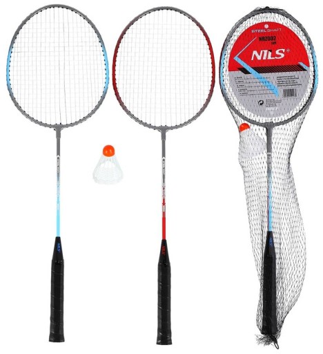 BADMINTONOVÝ SET 2 RAKETY + RAKETY NRZ002 OCEL