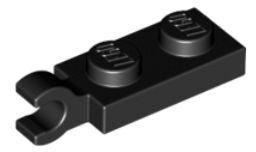 LEGO 1X2 S RÚČKOU ČIERNA 63868 - 2 KS