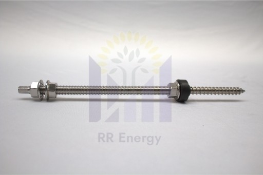 Dvojitý závit M10x250 + montážny adaptér 80x30x5