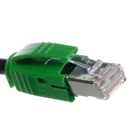 Telegartner Zástrčka s krytom RJ45 6A, zelená
