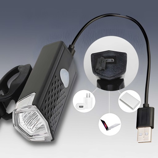 SET LED BICYKLOVÝCH SVETLÁ PREDNÝCH A ZADNÝCH NA BICYKEL + USB BICYKLE SVETLÁ
