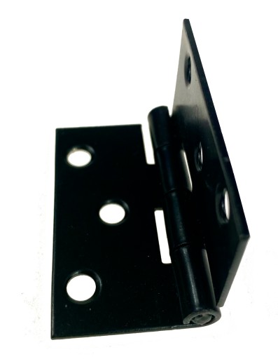 Nábytkový opletený pánt 50x50 mm, čierny