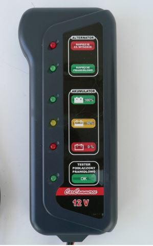 Elektronický tester batérie a alternátora