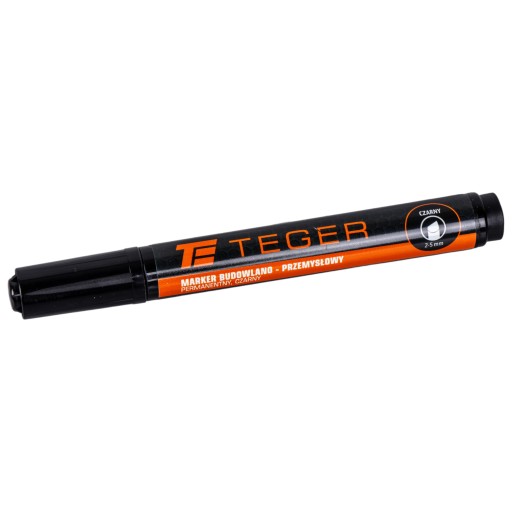 Priemyselný stavebný popisovač čierny 2-5mm Teger