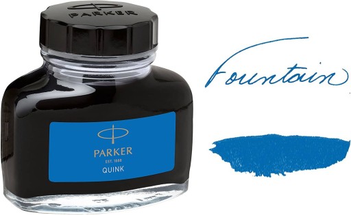 Fľaša s umývateľným atramentom Parker Quink Blue
