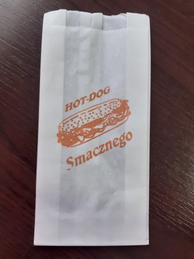 Papierový sáčok HOT-DOG roll-dog biela potlač 200 ks