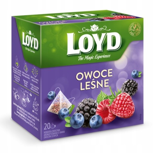 Ovocný čaj v pyramídach Loyd lesné plody 20 ks