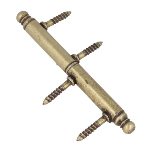 RETRO zapichovací nábytkový pánt fi10x108mm hnedý