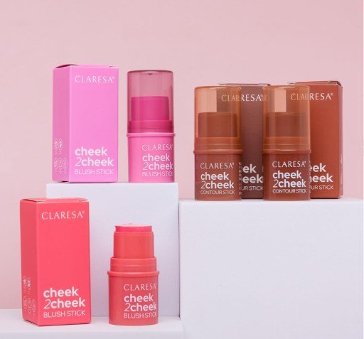 CLARESA LÍČKA 2 LÍČKA KRÉMOVÁ RUŽOVÁ TYČKA 02 NEON CORAL