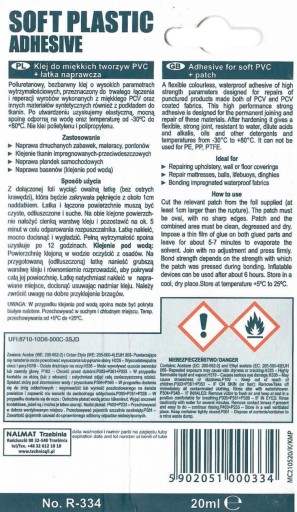 LEPIDLO NA MÄKKÉ PVC R-334 TECHNICQLL 20ml