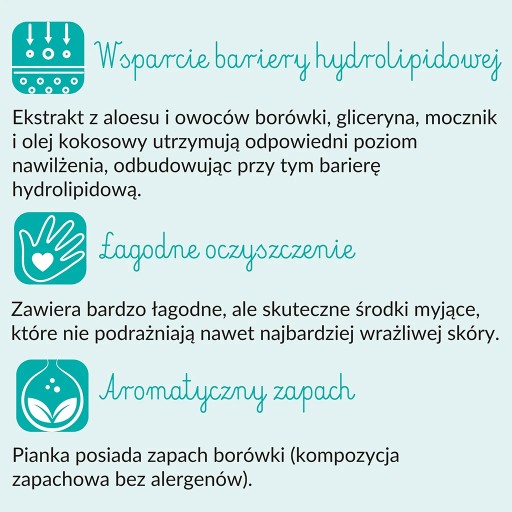 SYLVECO pre deti Pena na umývanie rúk - čučoriedka