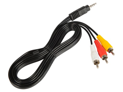 Kábel audio video mini jack 3,5 mm - 3x RCA cinch 1,5 m