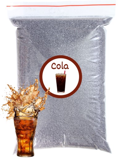 Cukor do cukrovej vaty Cola 1kg Black Grey Cola Dry