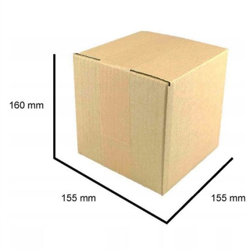 Klapka kartón 150x150x150 KK06 STRONG krabica Veľkosť A - 20 ks