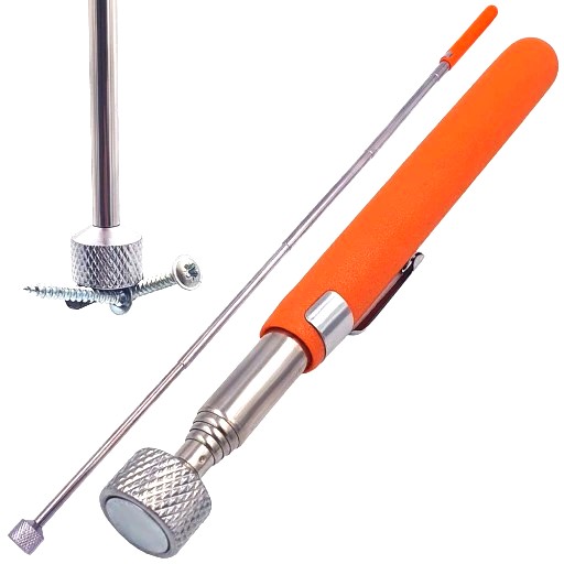 MAGNETICKÝ UCHOVÁVAČ, TELESKOPICKÝ MAGNET, DLHÝ, SILNÝ