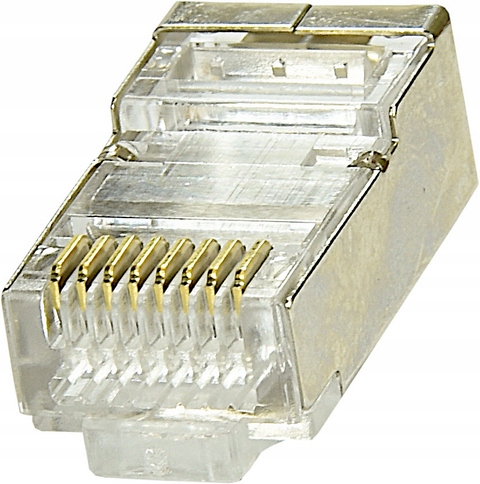 10x koncovka konektora RJ45 Pass Through RJ 5E FTP STP konektory Konce LAN