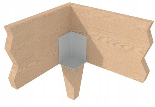 UHOLNÍK PRE ROH POSTEĽA 70 x 70 x 105 mm RÁMOVÝ SPOJKA RÁMU