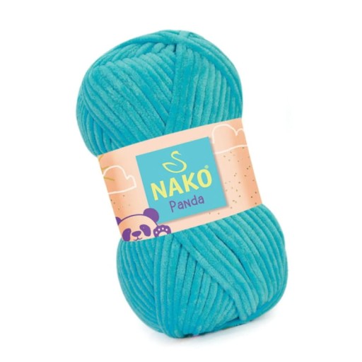 Nako Panda 3124 tyrkysová (plyšová)