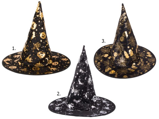 ČARODONICKÝ KLOBÚK ŠŤASTNÝ HALLOWEEN ČARODEJNICKÁ OMÁČKA TEKVICA