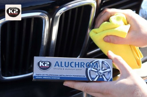 K2 ALUCHROM Leštiaca pasta chrómové ráfiky + aplikátor