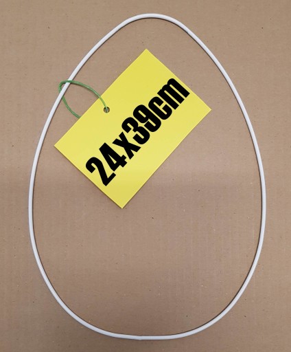 biele vajíčko vajíčko kovová dekorácia z drôtu Veľkonočná dekorácia 39/24 cm