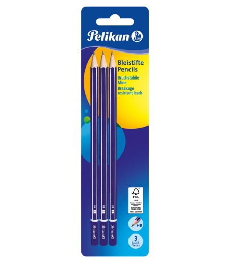 HERLITZ DREVENÉ ceruzky 3 KS HB