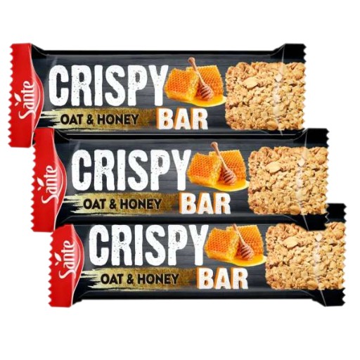 SANTE GRANOLA CRUNCHY TYČINKA 40g OVSená TYČINKA FIT