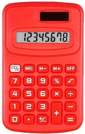 ŠKOLSKÁ MATEMATICKÁ KALKULAČKA, FAREBNÉ VRECKO NA SKÚŠKU DO ŠKOLY