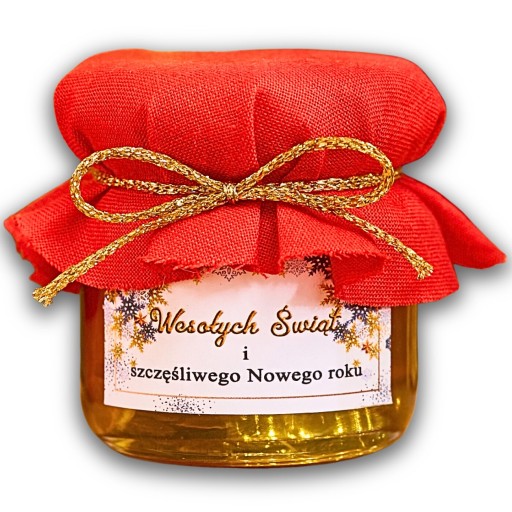 Vďaka Santa Claus vianočný darček med med dóza LOGO