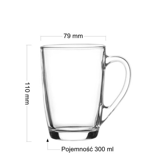 Ala sklenený hrnček 300 ml