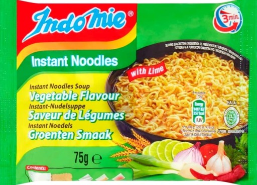 Instantná rezancová polievka, zeleninová príchuť, 75g - Indomie
