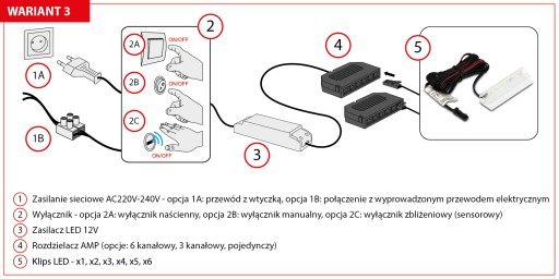 LED KLIP NA OSVETLENIE STUDENEJ SKLENENEJ POLICE