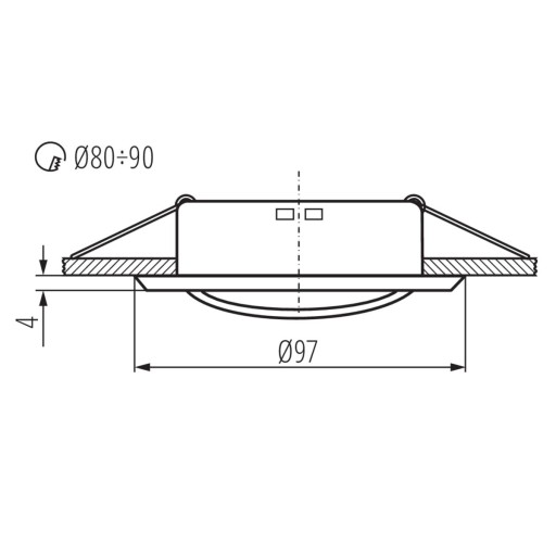ARGUS II CT-2115-AN krúžok bodového uchytenia 37157 Kanlux