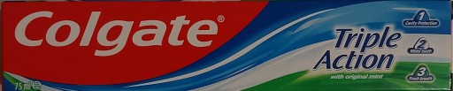 Colgate Triple Action s originálnou mätou 75ml trojfarebná