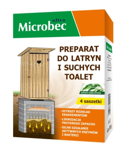 MICROBEC PRÍPRAVOK NA PÓLIE A SUCHÉ ZÁCHODY 4x30g