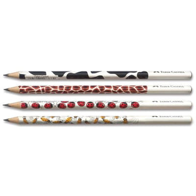 Ceruzka bez gumy Faber-castell B guma na lienky