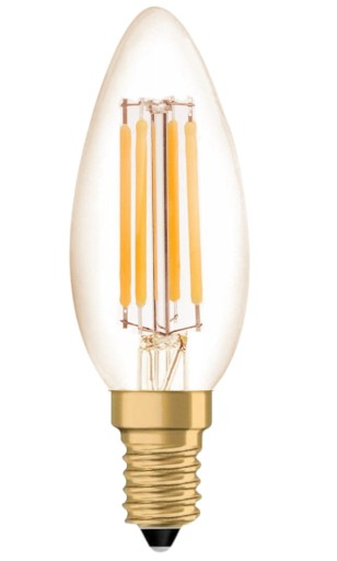 E14 LED ŽIAROVKA 4W 400lm VINTAGE 2 kusy
