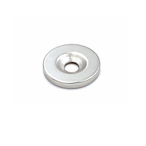 NEODYMOVÝ MAGNET S OTVOROM na skrutku 14x2 mm, okrúhly, cylindrický, HUNTER