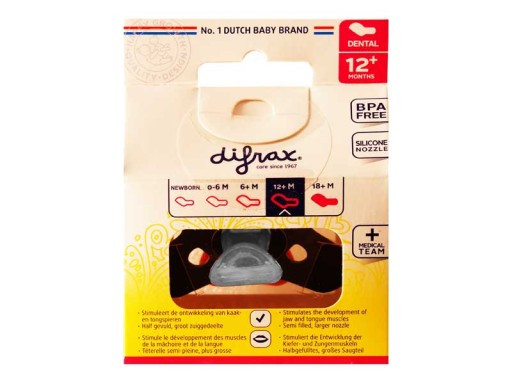 DYNAMICKÝ ORTODONTICKÝ cumlík DIFRAX 12+ m