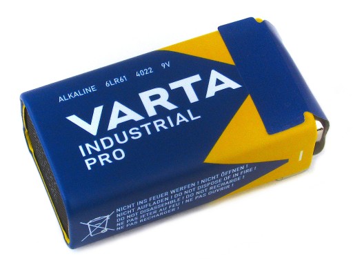 BATÉRIA 9V 6LR61 VARTA INDUSTRIAL PRO