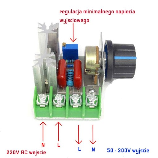 Modul regulátora napätia, výkon až 2000W a 2