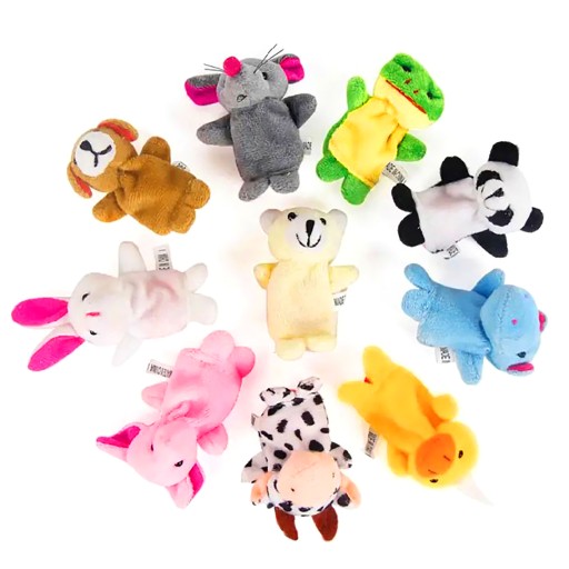 FIGER PUPPIES bábky plyšové zvieratká maskoti pre deti 10 ks.