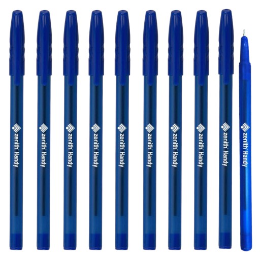 Sada guľôčkového pera ZENITH modrá 10 ks Handy 0,7 mm