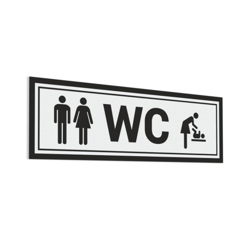 Samolepka na dvere - WC 10x30