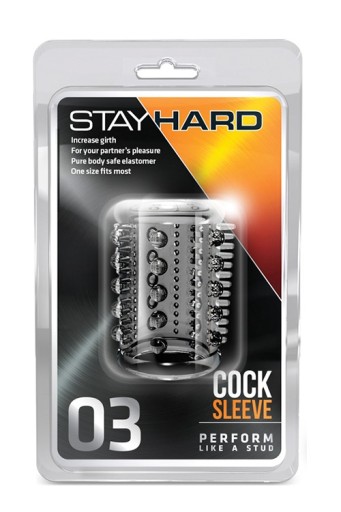 STAY HARD COCK SLEEVE 03 Prekrytie s cvokmi