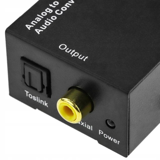 OPTICKÝ AUDIO CAD DIGITÁLNY NA ANALOGOVÝ KONVERTOR TOSLINK KOAXIÁLNY RCA CINCH