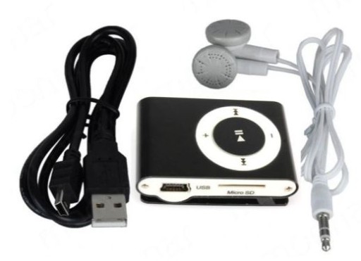 MP3 PREHRÁVAČ, ČÍTAČKA KARIET SD 32GB + SLÚCHADLÁ