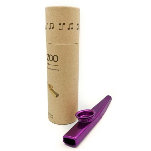Fialový KAZOO v tube + 5 kovových MEMBRÁN - ideálne pre hudobníkov