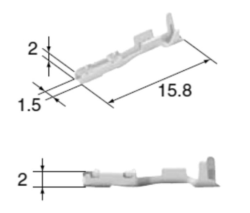 Typ konektorov TS 0,64 8240-0287 0,5 mm² (10 kusov)
