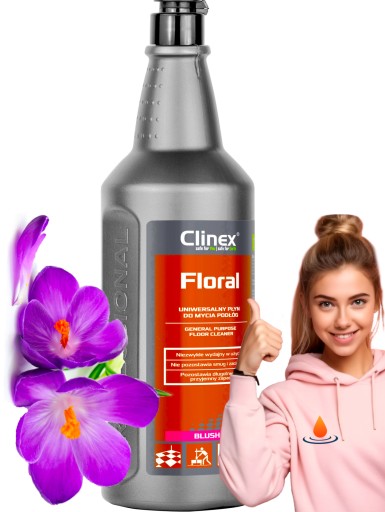 CLINEX Floral Blush 1L, tekutý čistiaci prostriedok na podlahy